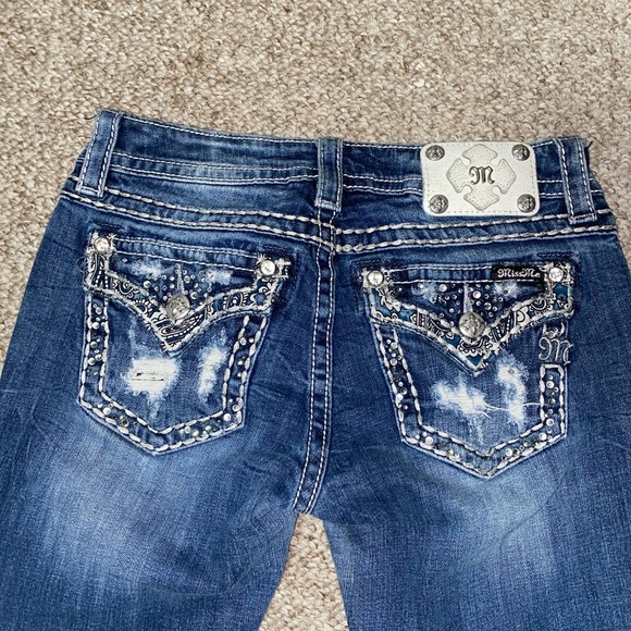 Womens Miss Me Signature Boot Jeans Size 27/34 - Picture 5 of 6